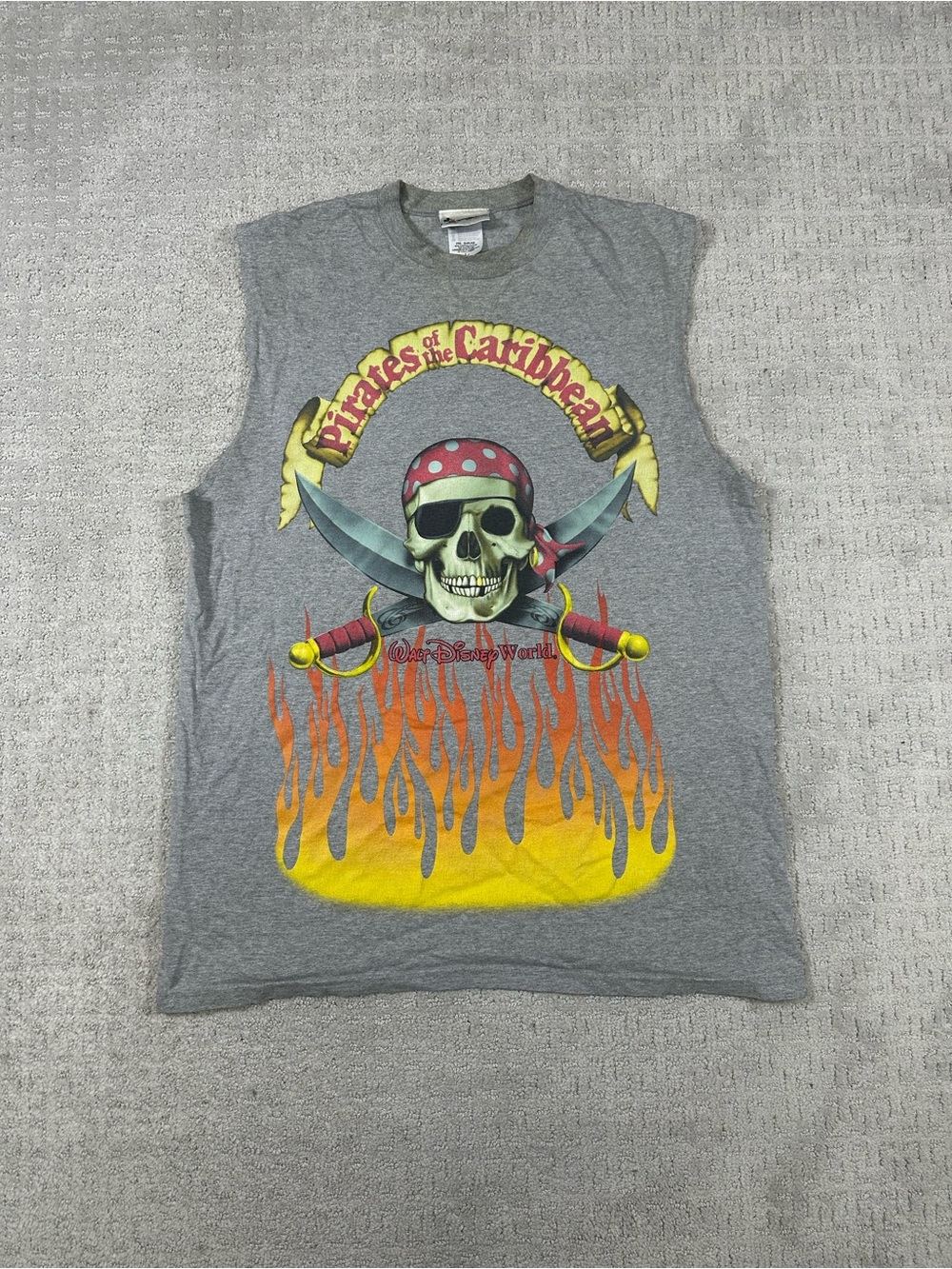 Vintage Walt Disney World Pirates of the Caribbean Tank Top Large